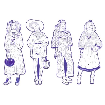 DJECO värvimiskomplekt Les demoiselles – Zaho & friends, DJ09546