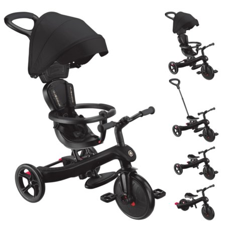 GLOBBER kolmerattaline jalgratas Explorer Trike 4in1, must, 634-120 
