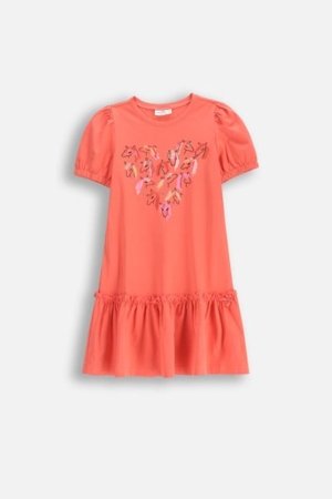 COCCODRILLO lühikeste varrukatega kleit NOSTALGIC MEADOW GIRL KIDS, roosa, WC5129201NGK-025-122, 122 cm 