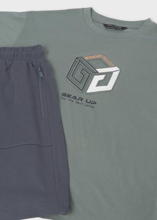 MAYORAL lühikeste varrukatega t-särk +lühikesed püksid, bayleaf, 6.690-43, 140 cm 