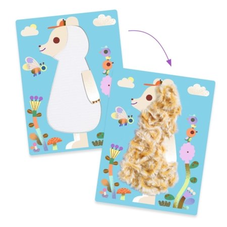 DJECO villa ja kleepsude kollaaži loovuskomplekt, DJ09128 