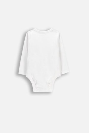 COCCODRILLO pikkade varrukatega bodi, valge, suurus 