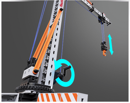 FISCHER TECHNIK konstruktor ehituskraana, 576103 