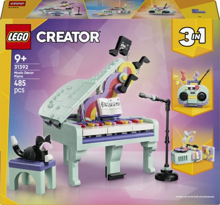 31392 LEGO® Creator Muusikateemaline kaunistus: klaver kassiga 