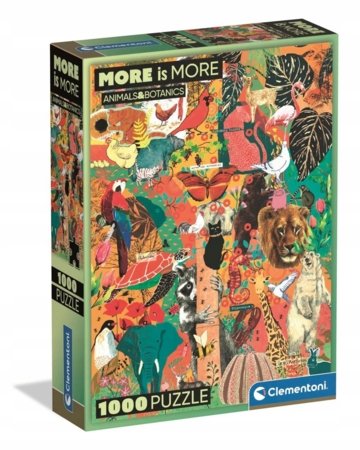 CLEMENTONI pusle More Is More - Animal&Botanics, 1000 tk., 37073 