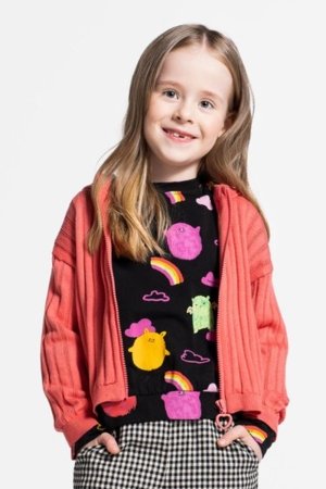 COCCODRILLO pikkade varrukatega särk REBEL GIRL KIDS, värv, WC5143105RGK-022-122, 122 cm 