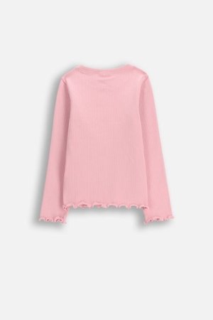 COCCODRILLO pikkade varrukatega t-särk, roosad, cm 