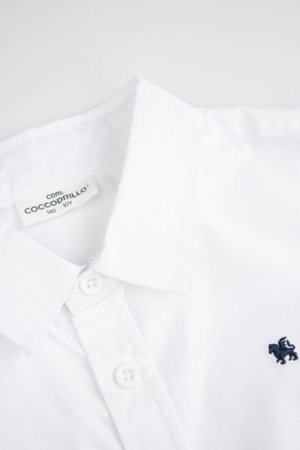 COCCODRILLO pikkade varrukatega särk BACK TO SCHOOL BOY, valge, WC5136201BSB-001-164, 164 cm 