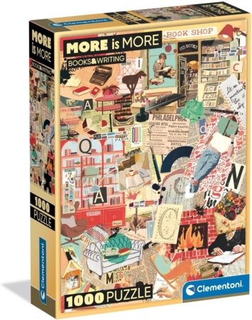CLEMENTONI pusle More Is More - Books&Writing, 1000 tk., 37074 