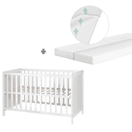 ROBA voodi CO-SLEEPER, White, 60x120 cm, 0176W 