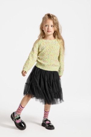 COCCODRILLO sweater CARTOONS GIRL KIDS, roheline, ZC4172101CGK-011-122, 122 cm 