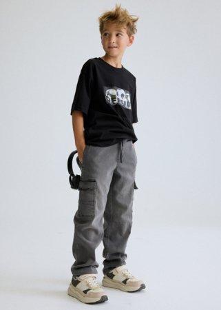 MAYORAL lühikeste varrukatega t-särk, black, 6.033-18, 152  cm 