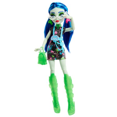 MONSTER HIGH SKULLTIMATES kirstukujuline üllatuskapp, neoonseeria Gulija, HNF81 
