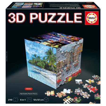 EDUCA 3D puzzle Cube Travels, 216 tk, 20124 