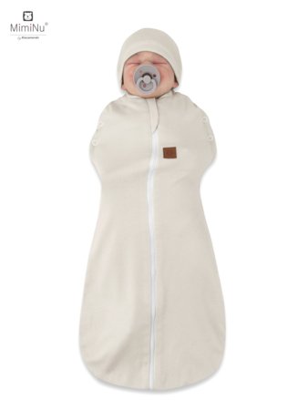 MIMINU magamiskott+beebimüts TEDDY 2in1, 0-3 k., TOG 0,5-1, Beige 
