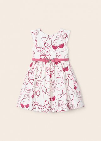 MAYORAL varrukateta kleit ja vööga 6C, natural, 3921-34 3921-34