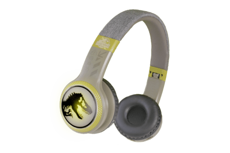 JURASSIC WORLD valgustusega Bluetooth-kõrvaklapid, HMJW-BTLI-TREX 