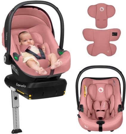 LIONELO turvatool alusega ISOFIX ASTRID I-SIZE, Pink coral, 40-87 cm. 