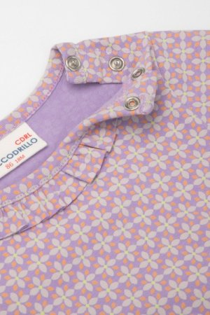 COCCODRILLO pikkade varrukatega bodi SOFT ALPINE GIRL NEWBORN, lilla, ZC3112102SGN-016 ZC3112102SGN-016-074