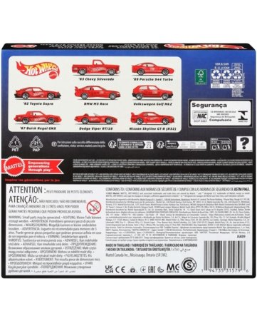 HOT WHEELS Mattel 80. juubeli eriseeria 8-pakk, JGK09 