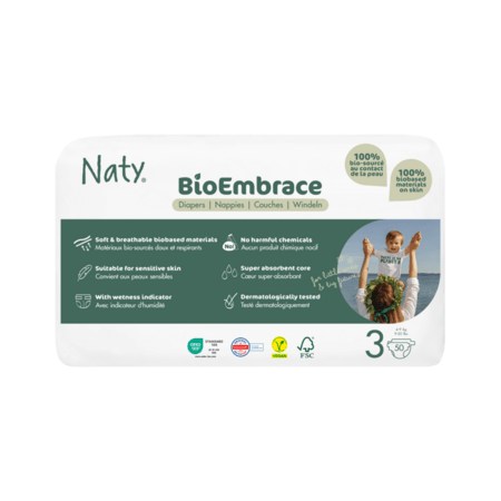 NATY mähkmed BioEmbrace, Suurus 3, 4-9 kg., 50 tk., 8000253 