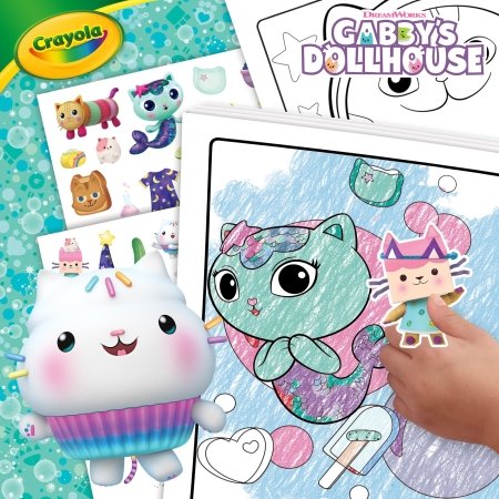 CRAYOLA loovuskomplekt Color & Sticker, Gabby's Dollhouse, 04-7025G 