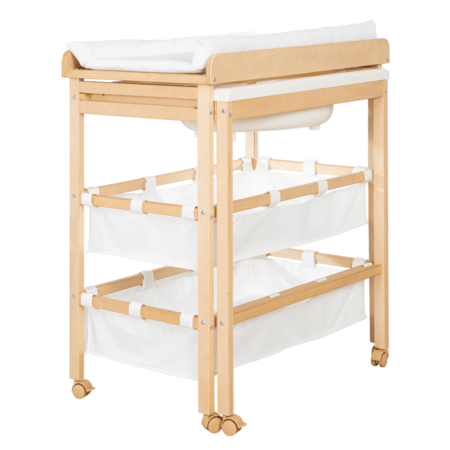 ROBA pikendatav vannitool-muutmislaud BABY POOL, Natural wood, 1253 