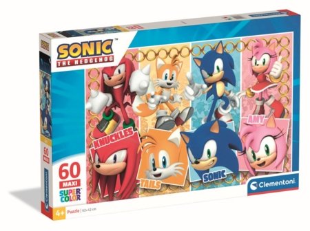 CLEMENTONI LAPSE PUZZLE Sonic, 60 tk,, 26073 