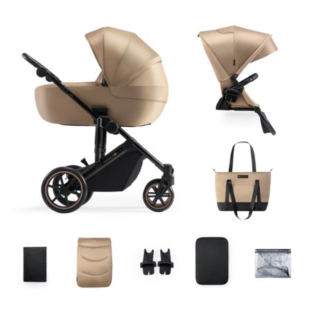 KINDERKRAFT universaalne jalutuskäru PRIME 2 2in1, sandrose beige, KSPRIM02BEG2000 