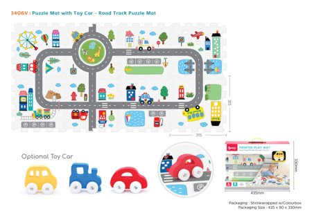SUNTA puslematt autodega, 8 osa, 3406V 