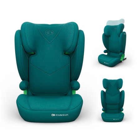 KINDERKRAFT turvatool JUNIOR FIX 2 PLUS, 100-150 cm., Green, KCJUFI20GREPL0N 