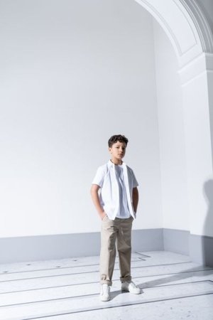 COCCODRILLO püksid ELEGANT JUNIOR BOY, kreemjas, WC5119108EJB-002-164, 164 cm 