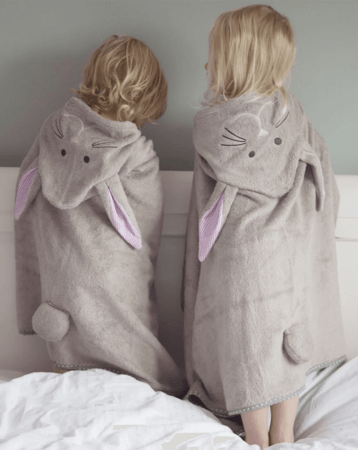 SWEETDREAMERS kapuutsiga rätik CUDDLEDRY, hall, 90x130 cm, CBC01 