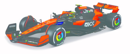 BBURAGO 1:24 kokkupandav auto mudel F1 McLaren MCL38, 18-28511 