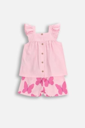COCCODRILLO komplekt SUMMER SET GIRL KIDS, roosa, WC5117301XGK-007-122, 122 cm 