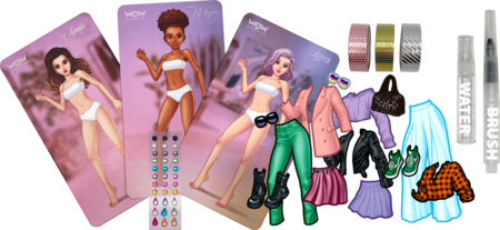 WOW GENERATION moeraamat Splash & Create! Outfit Creative Set, WOW00085 