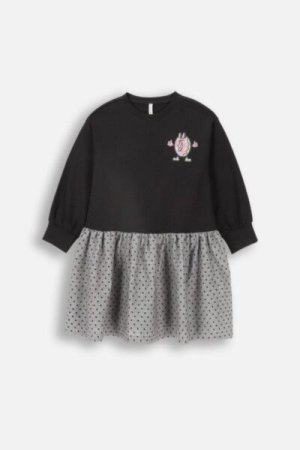 COCCODRILLO dress CARTOONS GIRL KIDS, must, ZC4129101CGK-021-122, 122 cm 