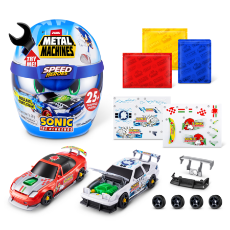 METAL MACHINES kokkupandav automudel Sonic The Hedgehog, assortii, 67128 