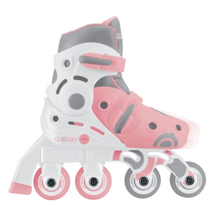 GLOBBER rulluisud Learning Skates 2 in 1, suurus 30–33, pastellroosad, 783-210 