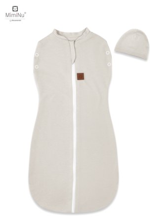 MIMINU magamiskott+beebimüts TEDDY 2in1, 0-3 k., TOG 0,5-1, Beige 