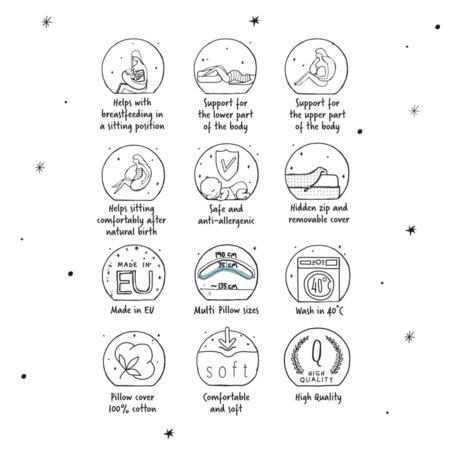 CEBA imetamispadi DUO, Jersey Abstraction, W-885-000-827 