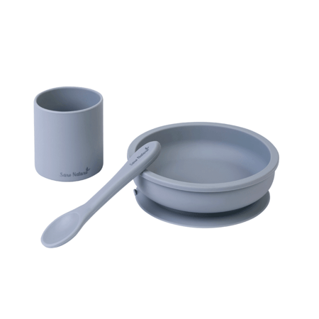 SARO silikoon nõude komplekt, 3 tk., Mist blue, 17417 