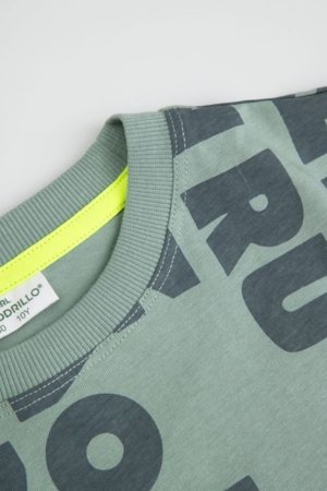 COCCODRILLO lühikeste varrukatega t-särk, rohelised, WC6143202NBJ-011-152, 152 cm 