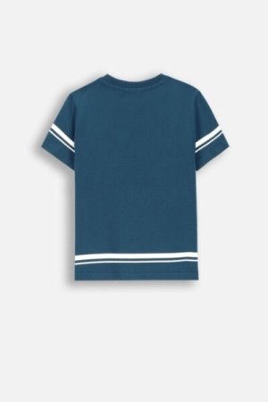 COCCODRILLO short sleeved t-shirt ACADEMY BOY KIDS, sinised, ZC4143202ABK-014-098, 98 cm 