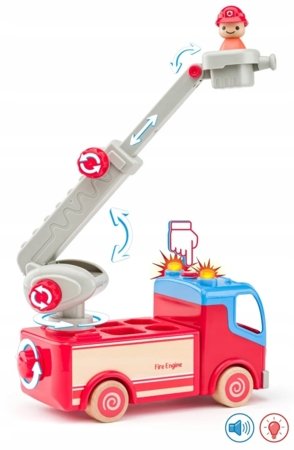 WOODY tuletõrjeauto helide ja tuledega, 02192052 