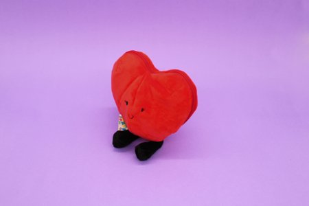 FLIPETZ pehme mänguasi - roos südames, Poppy red, 80400 