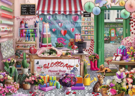 RAVENSBURGER PUZZLE pusle Õitsev lillepood, 1000 tk, 12001727 1 