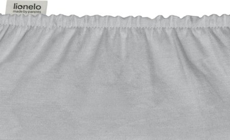LIONELO hälli voodilina komplekt  BAMBOO SHEET, 70x28 cm., 2 tk., White/Grey 