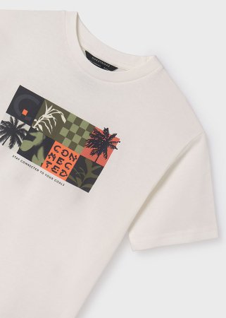 MAYORAL lühikeste varrukatega t-särk 7D, kreemi värv, 6038-57 