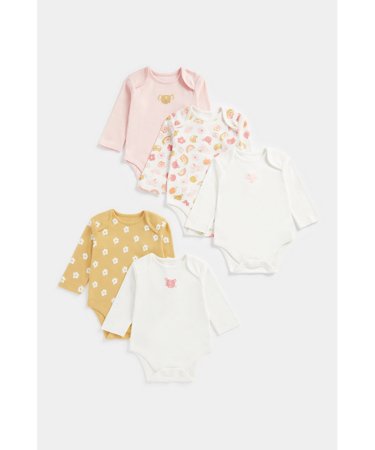 MOTHERCARE pikkade varrukatega bodi, 5tk., FC114  